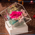 2017 Modern Plexiglass Luxury acrylic rose flower packaging box